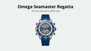 Omega Seamaster Regatta, 46.75 mm, titanium on rubber strap